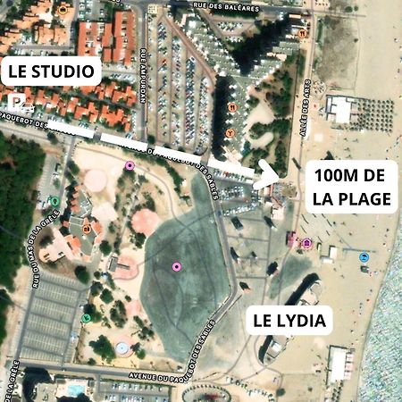Appartement A 100M De La Plage - Terrasse & Parking Prive Ле Баркарес Экстерьер фото